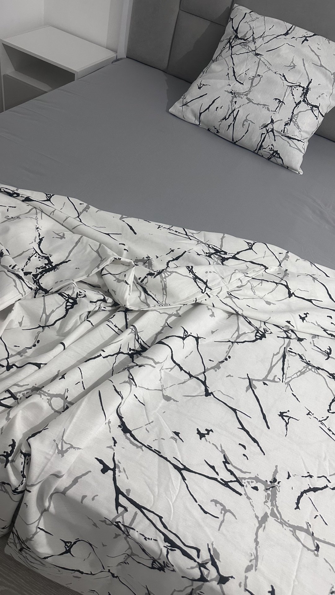 Комплект Туркменский текстиль Marble 1.5-спальный хлопок, 1 наволочка: 65x65 см купить,0