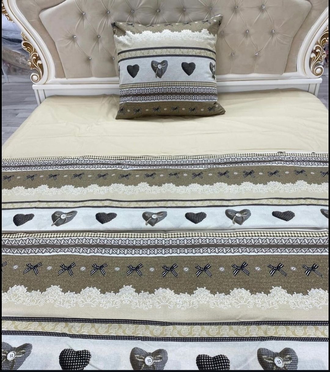 Комплект Туркменский текстиль 2-спальный флатон, : 65x65 см