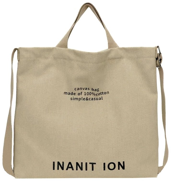 Сумка шоппер INANIT ION канвас бежевый