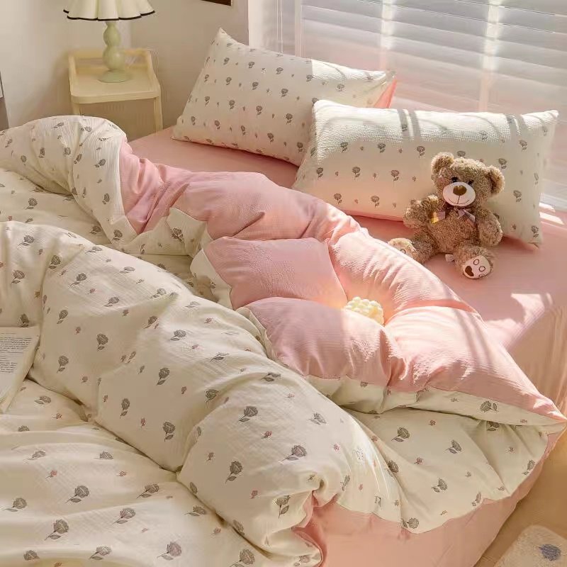 Комплект Fashion Home First Love 2-спальный муслин, 2 наволочки: 48x74 см купить,0