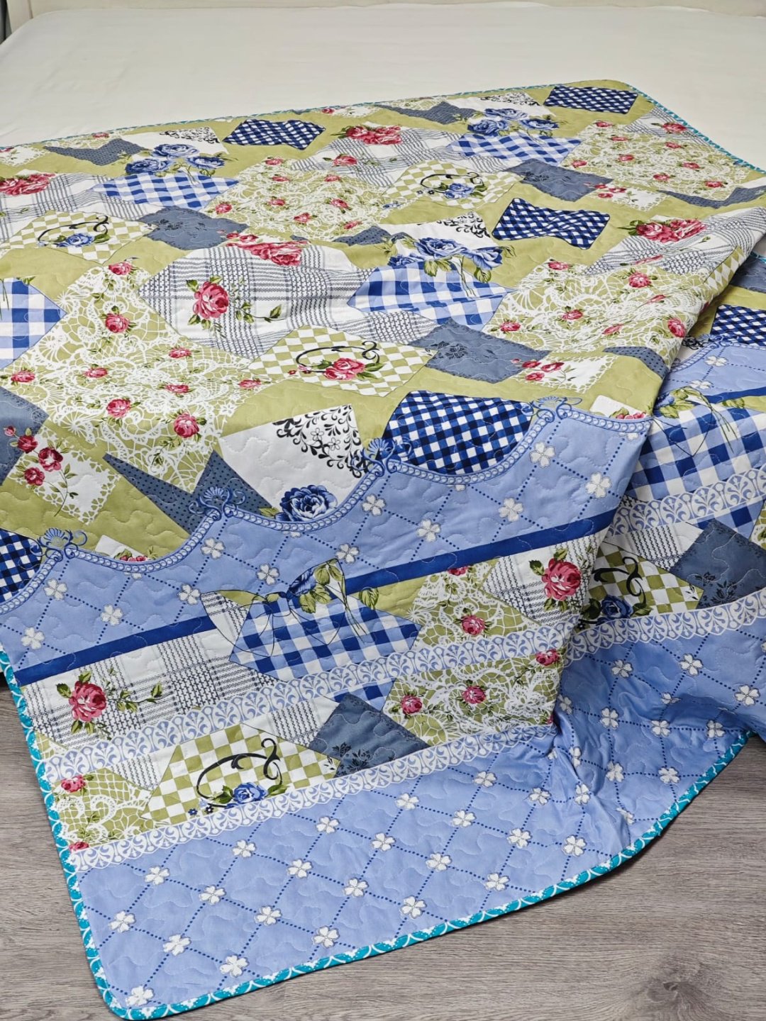 Покрывало 200х150 см, хлопок, мультиколор