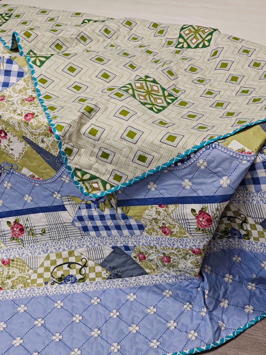 Покрывало 200х150 см, хлопок, мультиколор