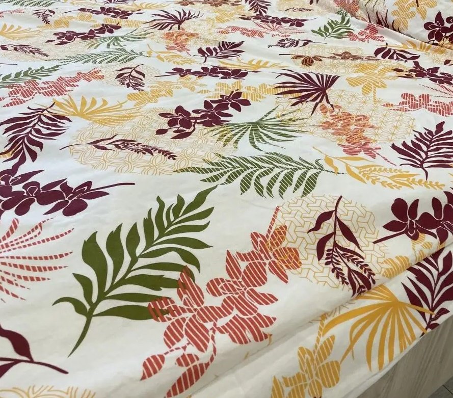 Комплект Туркменский текстиль Flowers 2-спальный хлопок, 2 наволочки: 65x65 см купить,0