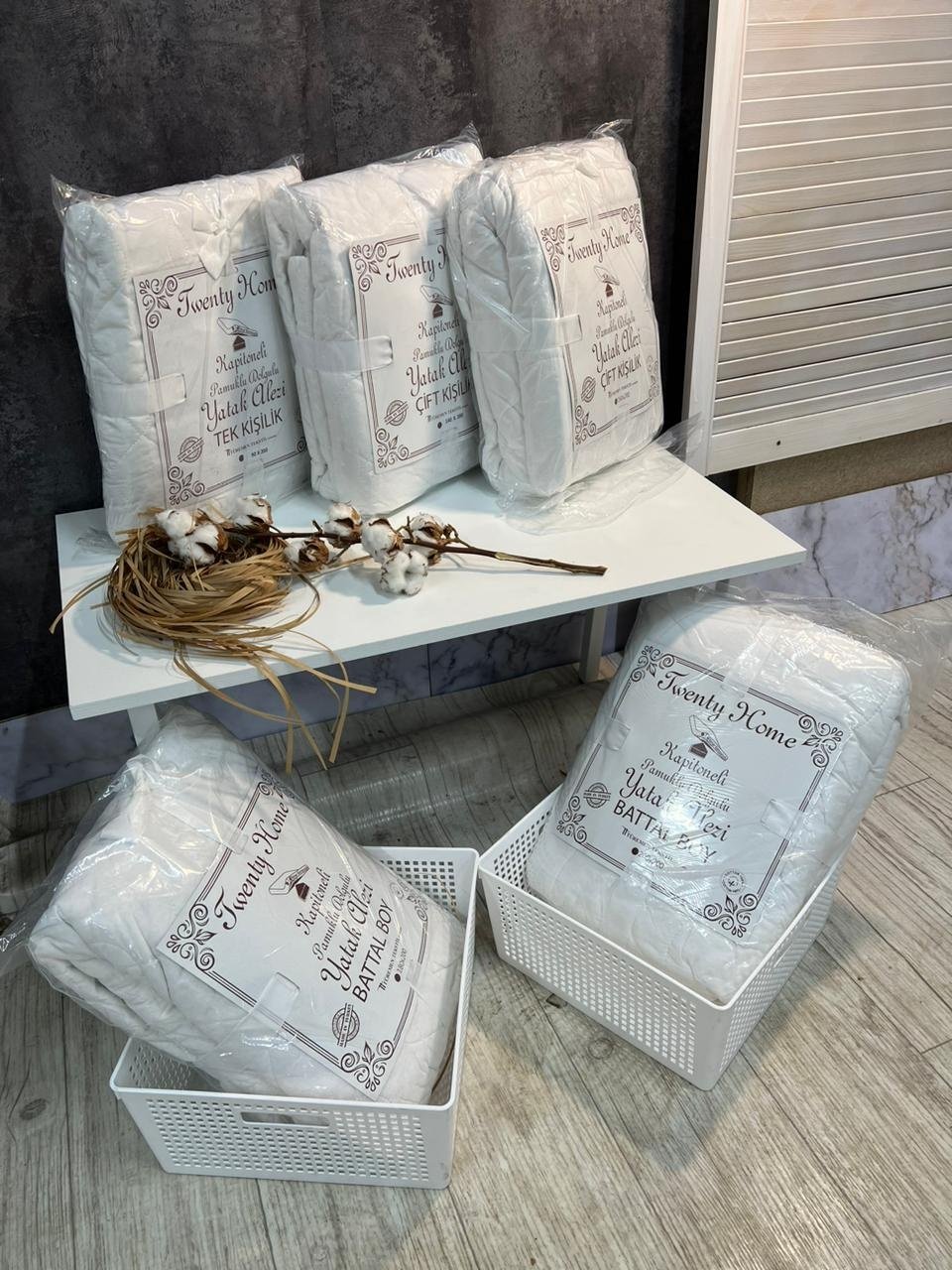 Twenty Home наматрасник на резинке R1703 160x200 см, хлопок