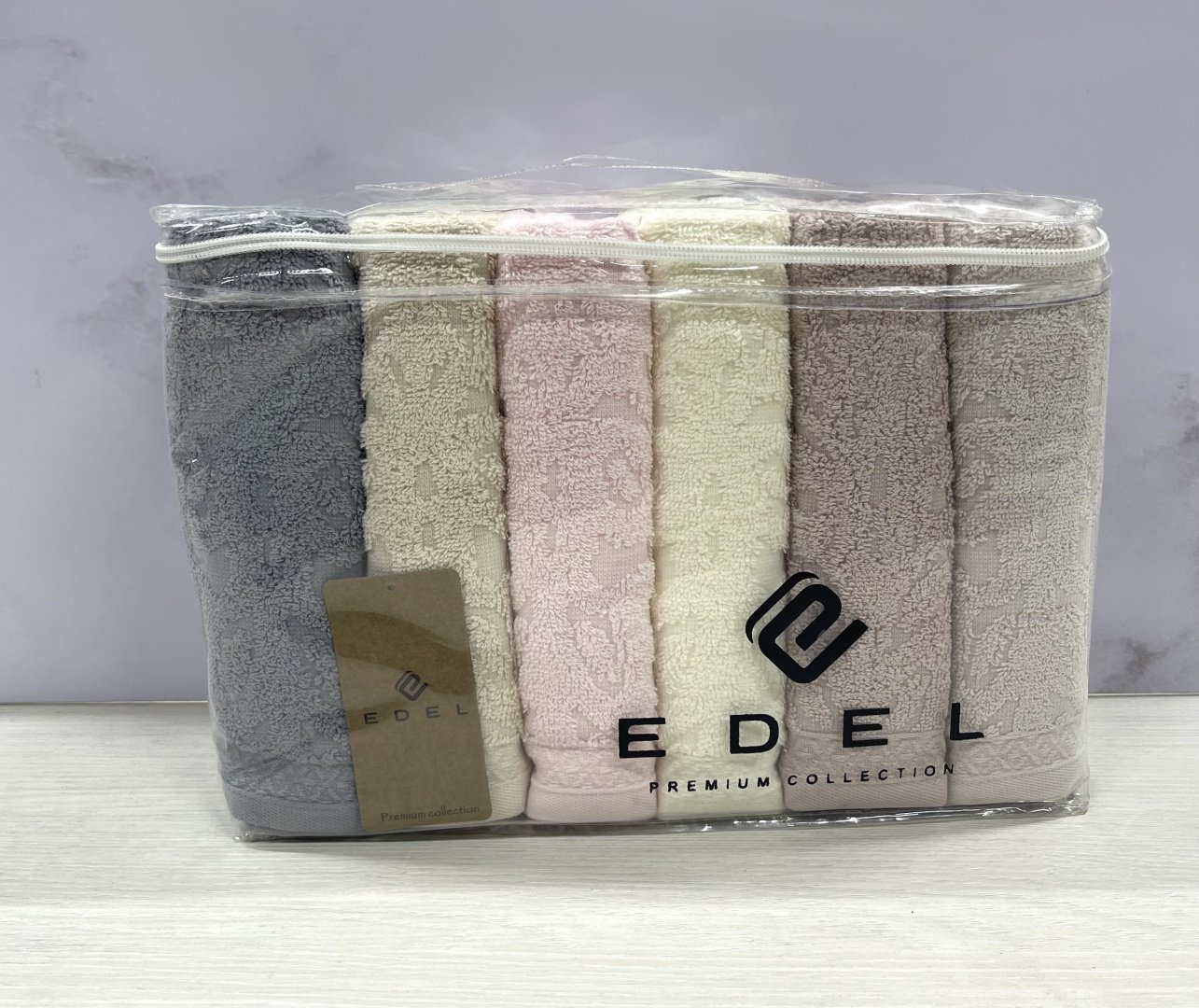 Edel набор полотенец Ed_2-6 90x50 см 6 шт, хлопок, махровая ткань - ForteMarket Edel набор полотенец Ed_2-6 90x50 см 6 шт, хлопок, махровая ткань купить,0