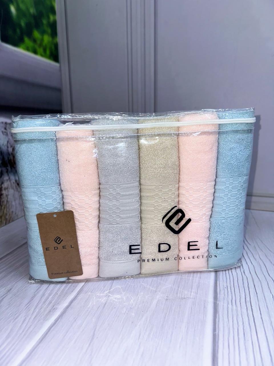 Edel набор полотенец 645756259 90x50 см 6 шт, махровая ткань, хлопок