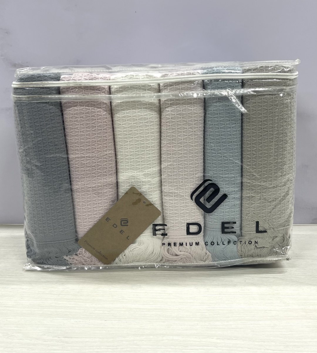 Edel набор полотенец Ed_2-12 90x50 см 6 шт, ткань вафельная, хлопок, махровая ткань - ForteMarket Edel набор полотенец Ed_2-12 90x50 см 6 шт, ткань вафельная, хлопок, махровая ткань купить,0