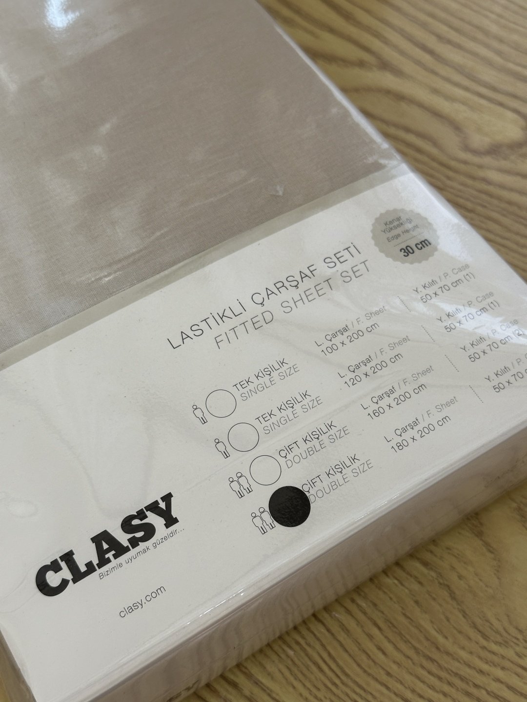 Простыня с наволочками CLASY 180x200, ранфорс