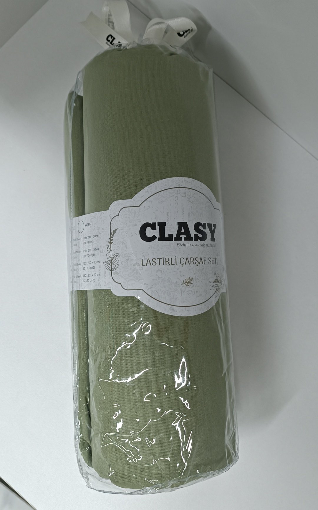 Простыня с наволочками CLASY Tenderness 180x200, хлопок, ранфорс купить,NaN