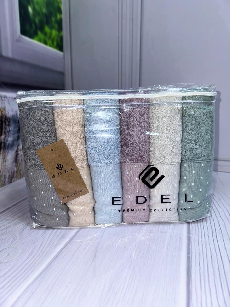 Edel набор полотенец 917932005 90x50 см 6 шт, махровая ткань, хлопок