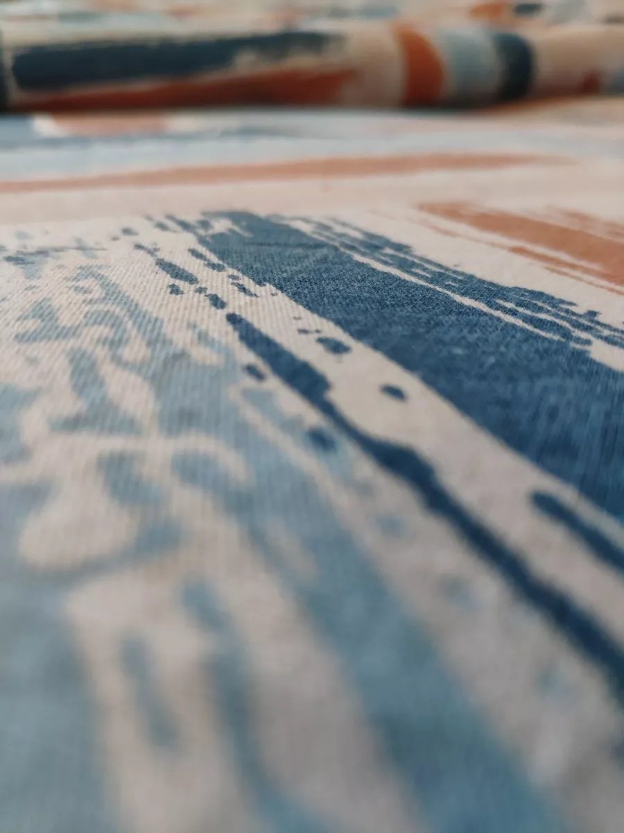 Комплект Туркменский текстиль Зигзаг 1.5-спальный флатон, 1 наволочка: 65x65 см