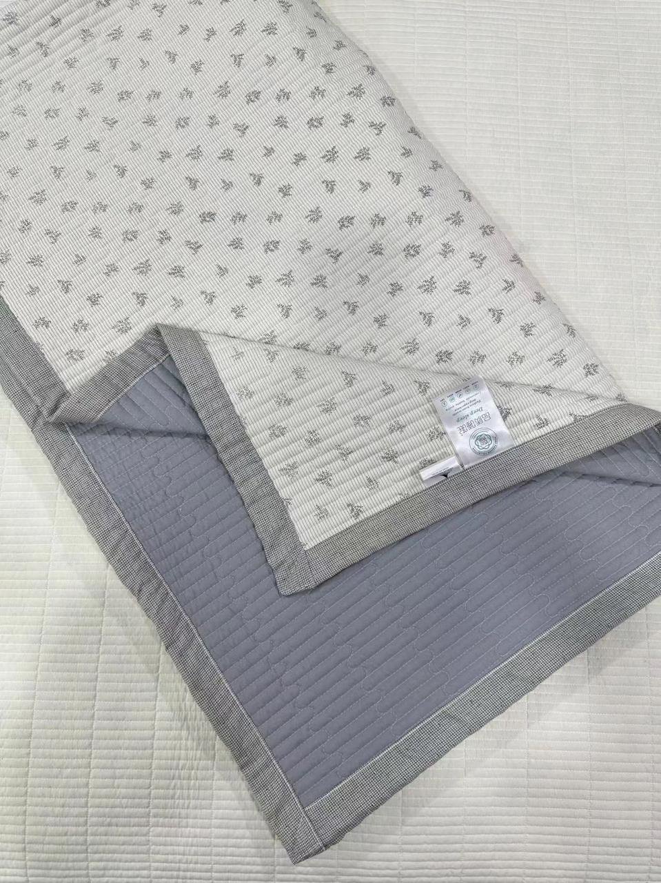 Покрывало Текстиль 200х230 см, муслин, синий