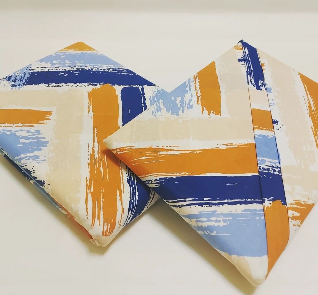 Комплект Туркменский текстиль Зигзаг 1.5-спальный флатон, 1 наволочка: 65x65 см