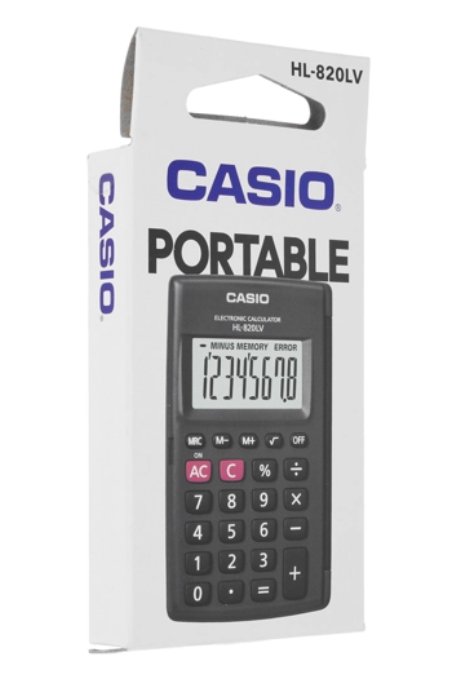 Калькулятор Casio HL-820LV-BK-W-GP черный купить,0