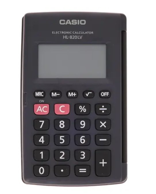 Калькулятор Casio HL-820LV-BK-W-GP черный