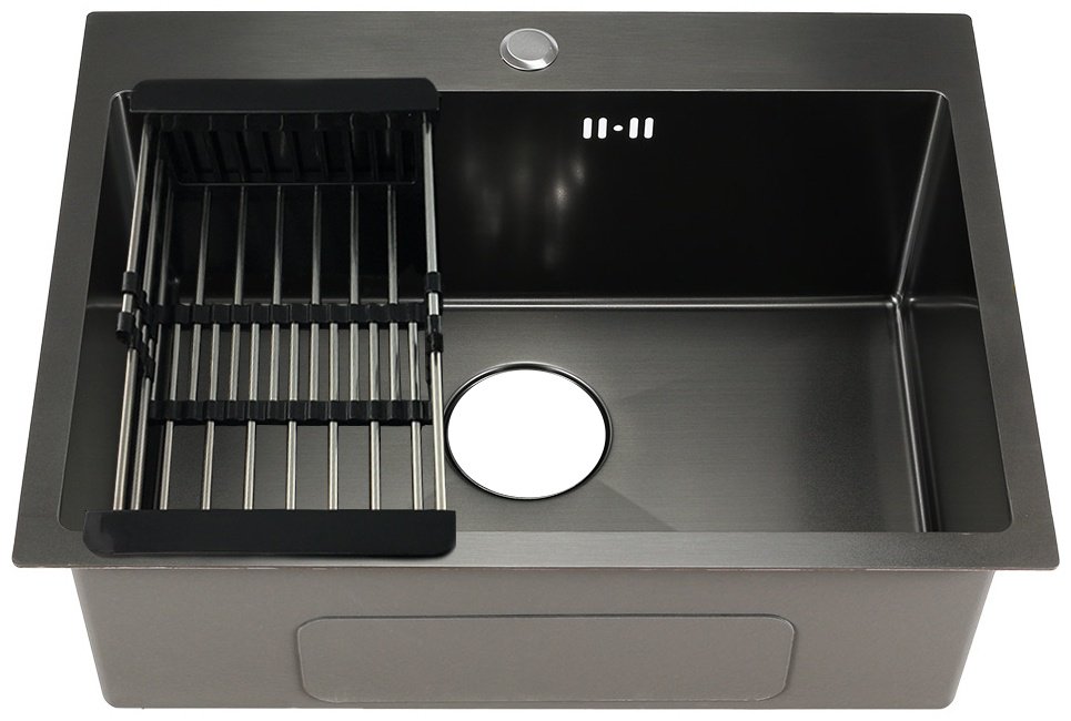 Кухонная мойка GAMA T66024 врезная 65х45х22 см, сталь