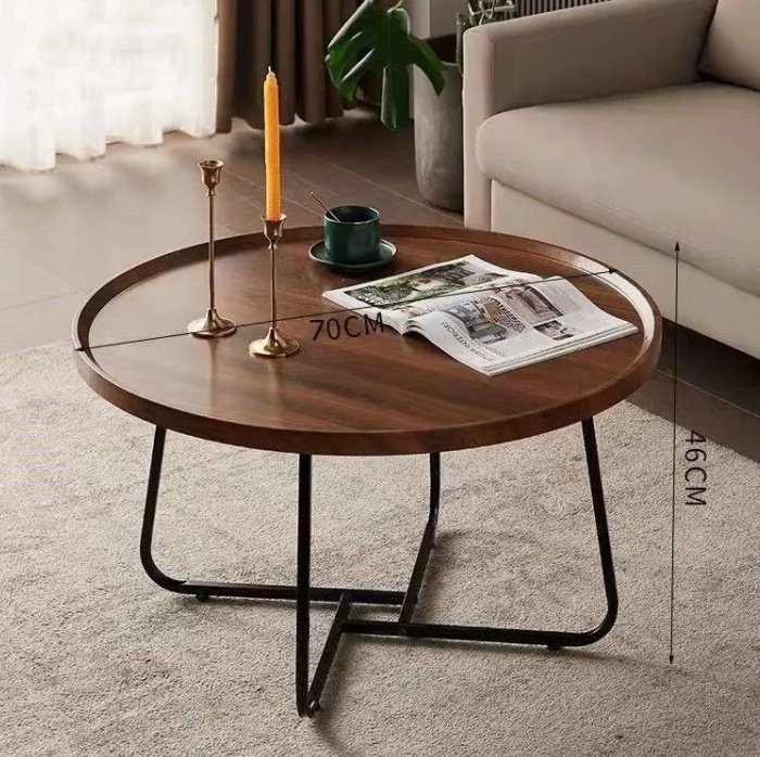 Журнальный столик 545651113, 70x70x46 см, коричневый купить,0