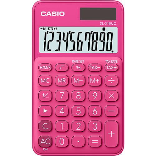 Калькулятор Casio SL-310UC-RD-W-EC розовый