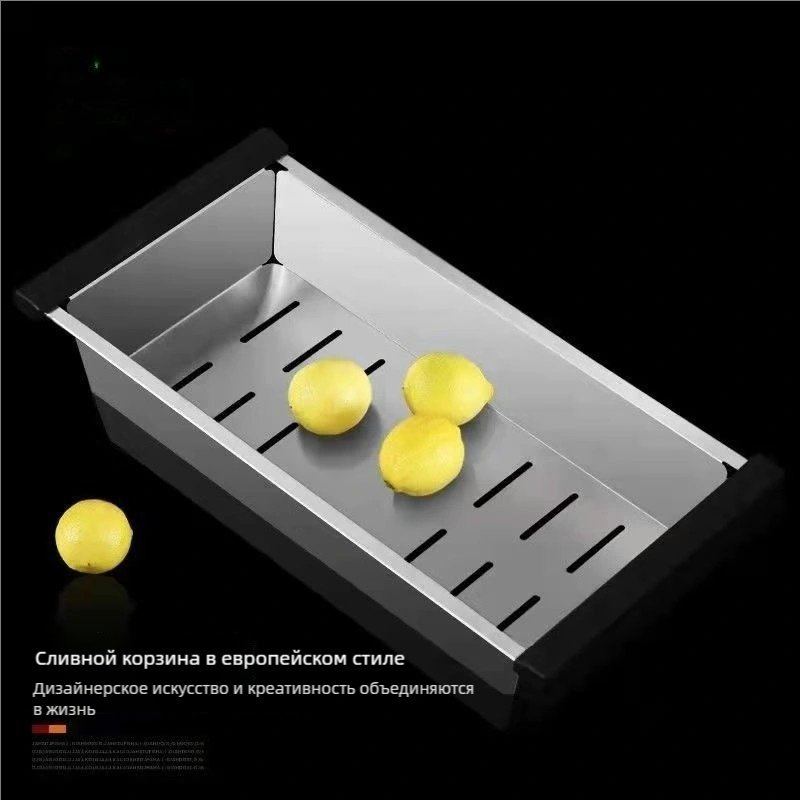 Кухонная мойка 6045 врезная 60х45х22 см, нержавеющая сталь, тон графитовый