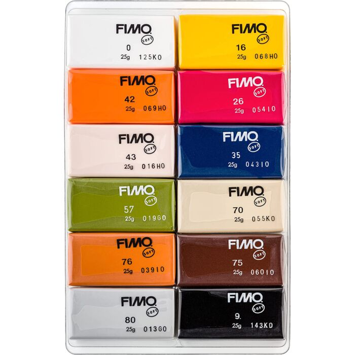 Набор полимерной глины Fimo Натуральные цвета 12 блоков  купить,NaN
