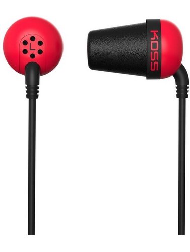 Наушники Koss The Plug красные купить,NaN