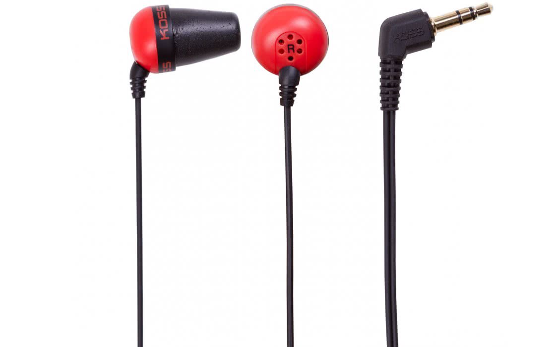 Наушники Koss The Plug красные купить,NaN