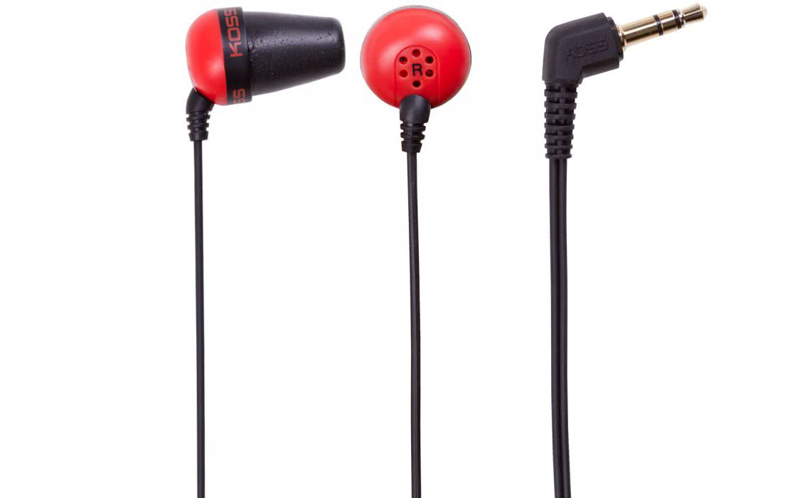 Наушники Koss The Plug красные купить,NaN