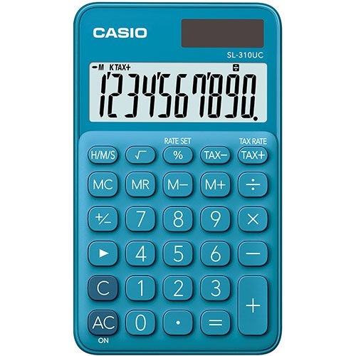 Калькулятор Casio SL-310UC-BU-W-EC синий