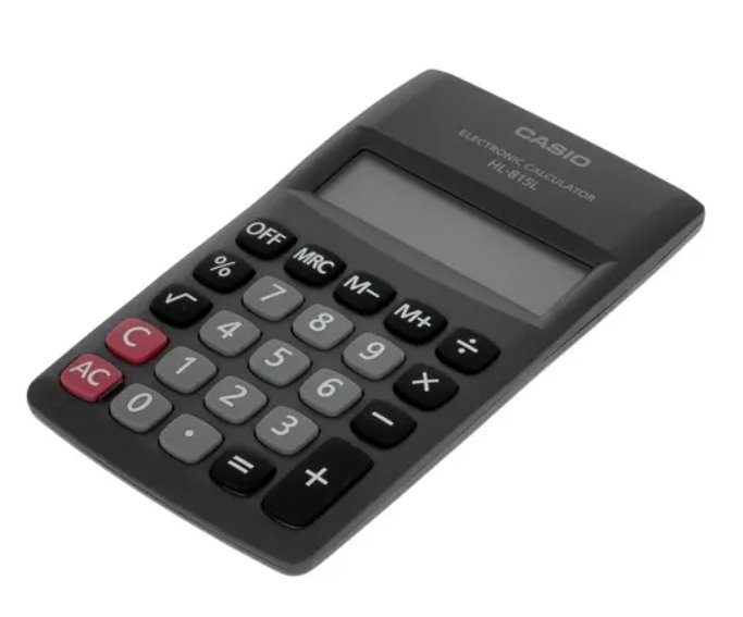 Калькулятор Casio HL-815L-BK-W-GP черный купить,0