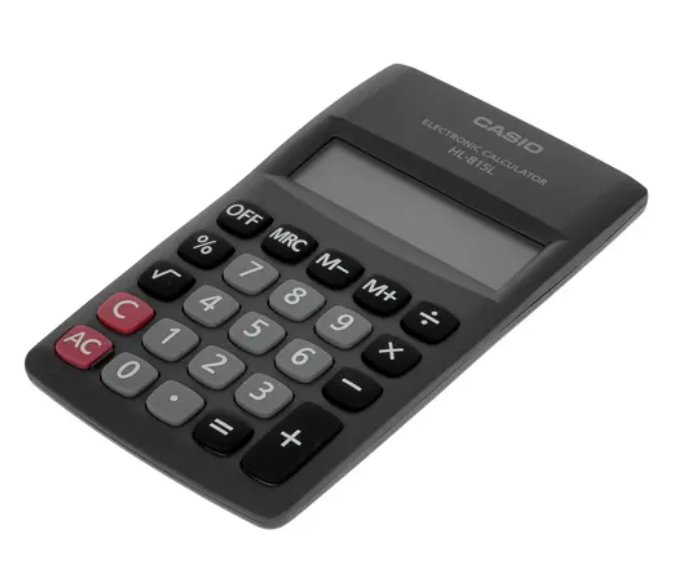 Калькулятор Casio HL-815L-BK-W-GP черный купить,NaN