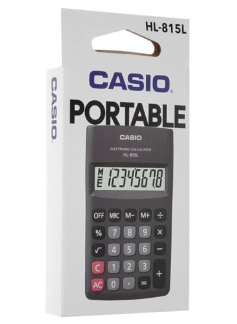 Калькулятор Casio HL-815L-BK-W-GP черный купить,0
