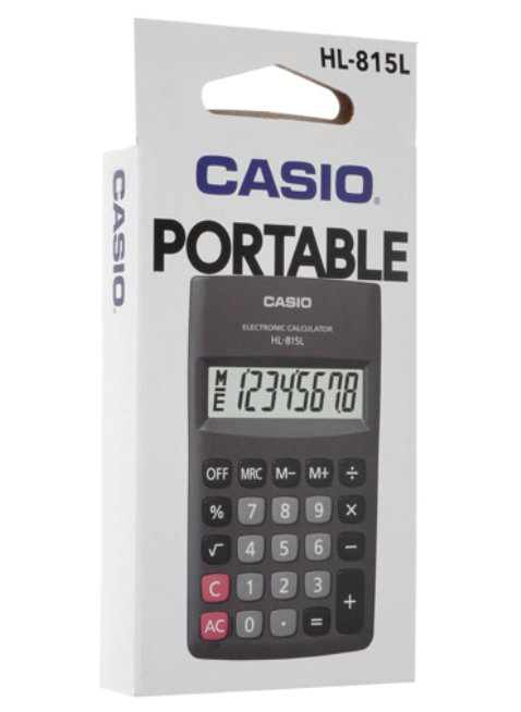 Калькулятор Casio HL-815L-BK-W-GP черный купить,NaN