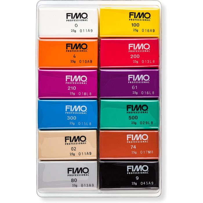 Набор полимерной глины Fimo professional doll Basic Colors 12 блоков  купить,NaN