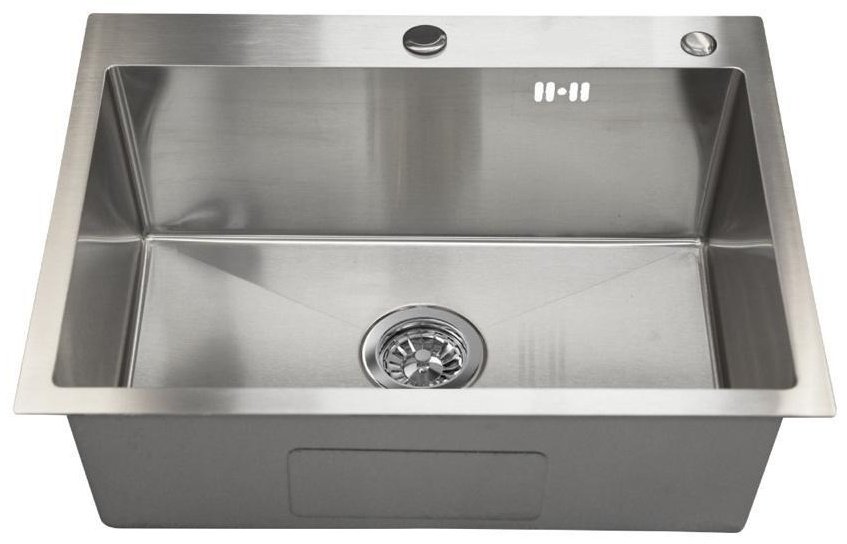 Кухонная мойка Мойка врезная сатин Сатин врезная 60х45х23 см, нержавеющая сталь