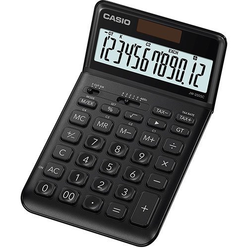 Калькулятор Casio JW-200SC-BK-W-EP черный
