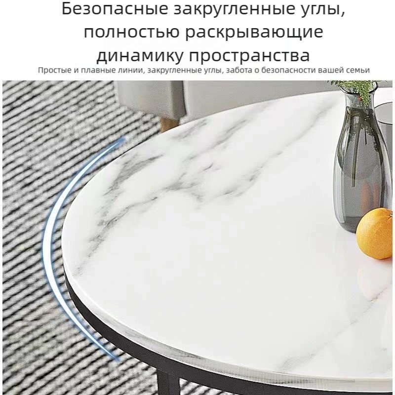 Журнальный столик DBXB-B, 70x70x45 см, черный, белый купить,0