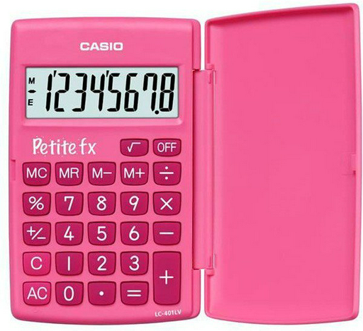 Калькулятор Casio LC-401LV-PK-W-A-EP розовый