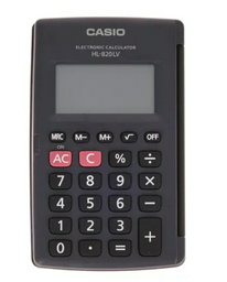 Калькулятор Casio HL-820LV-BK-W-GP черный