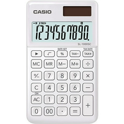 Калькулятор Casio SL-1000SC-WE-W-EP белый