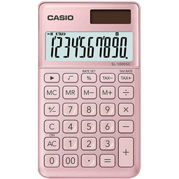 Калькулятор Casio SL-1000SC-PK-W-EP розовый