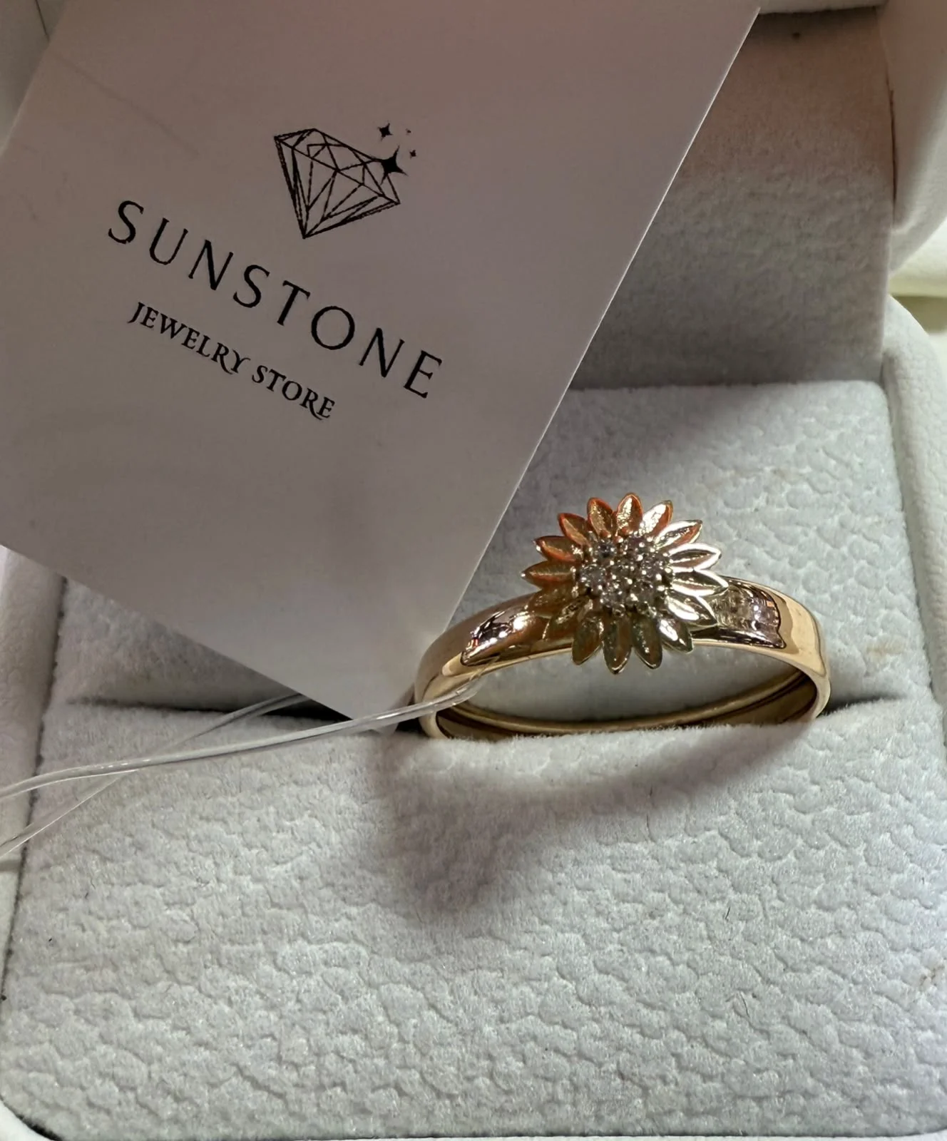 Кольцо Sunstone S853 красное золото 0.80гр 18.5р купить,85000
