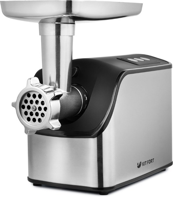 Мясорубка Kitfort KT-2103 черно-серебристая