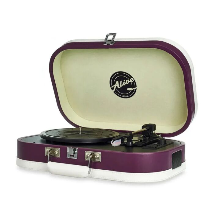 Виниловый проигрыватель Alive Audio Vintage Blueberry Nights c Bluetooth VNT-02-BN купить,NaN
