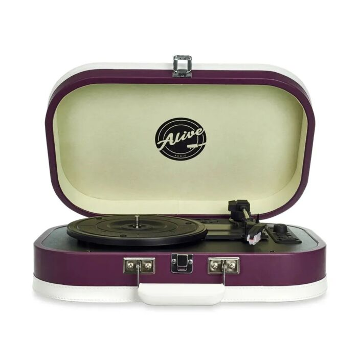 Виниловый проигрыватель Alive Audio Vintage Blueberry Nights c Bluetooth VNT-02-BN купить,NaN