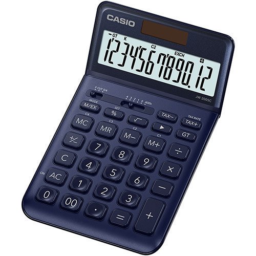 Калькулятор Casio JW-200SC-NY-S-EP синий