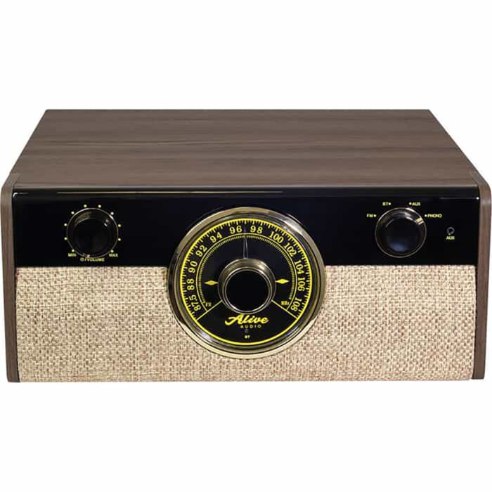 Виниловый проигрыватель Alive Audio Fusion Dark Wood c Bluetooth и FM-радио FSN-01-DW купить,NaN
