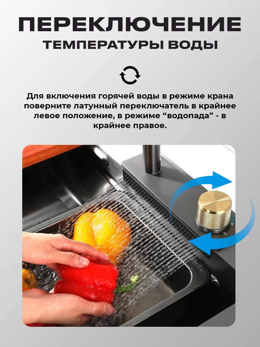 Кухонная мойка FY интегрированная 75х45х21 см, нержавеющая сталь, тон алюметаллик купить,0