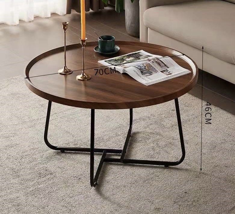 Журнальный столик классический 1246, 70x70x46 см, коричневый купить,0