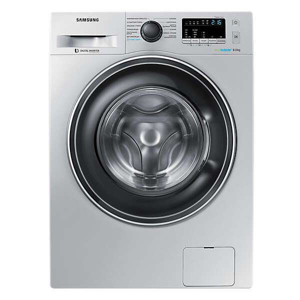 Стиральная машина Samsung WW80K42E07S серебристая купить,NaN