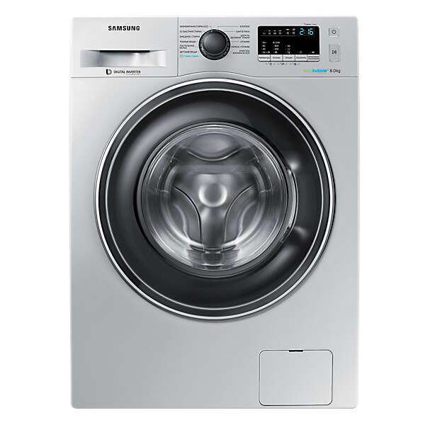 Стиральная машина Samsung WW80K42E07S серебристая купить,NaN